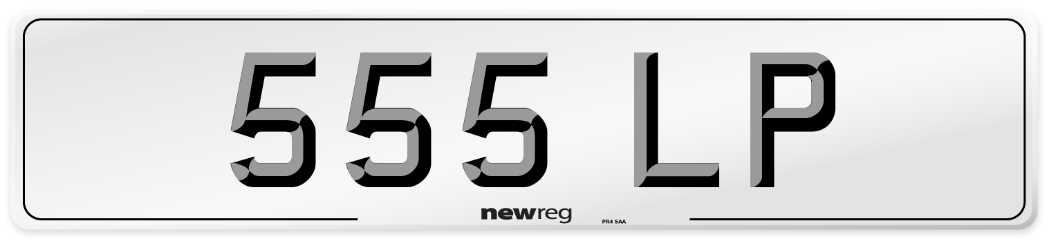 555 LP Number Plate from New Reg